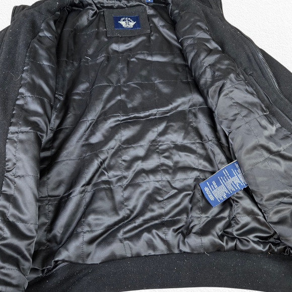 Dockers Black Insulated Mock Neck Full Zip Heavy Winter Jacket Size Medium - Picture 7 of 10